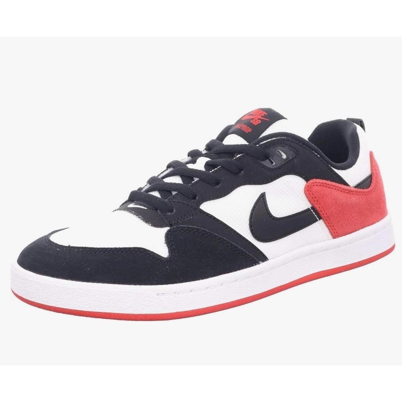 Nike Sb Alleyoop White/Black/ Red Cj0883-102 Sneakers Women’s 8.5/7y Nib